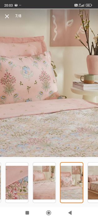 Спално бельо - двоен комплект от памук