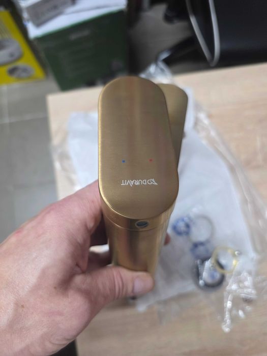 Duravit Wave - Baterie lavoar, bronz periat WA1020002004