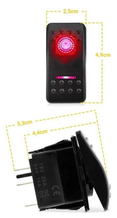 Копче Бутон за Лед Бар Халоген Буркан Маяк Тромба Фарове Габарит