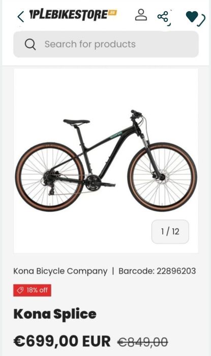 Top ! Bicicleta Kona Splice nou sigilat nefolosit
