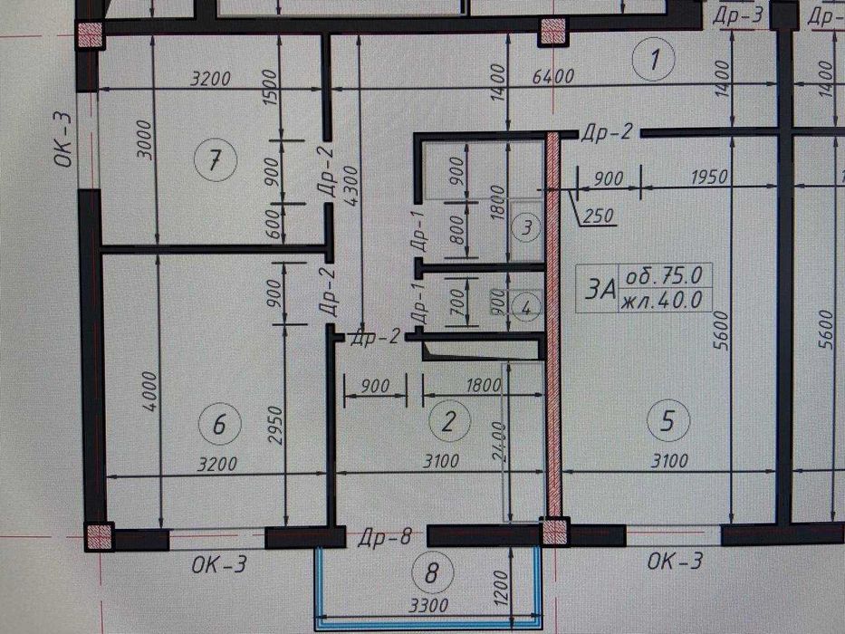 ЖК Renaissance Apartments | 3-комнатная 69 м² | Парк Ашхабад