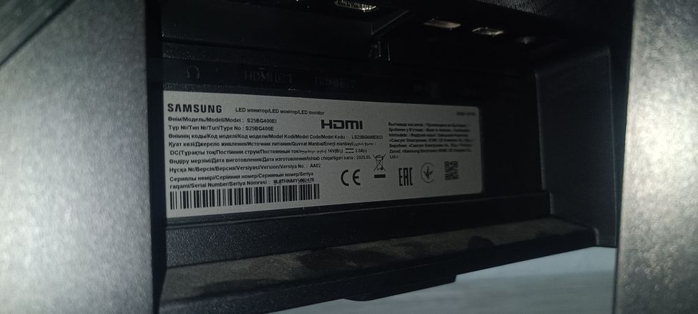 Продаю Samsung Odyssey G4 25” — IPS, 240 Гц, Full HD