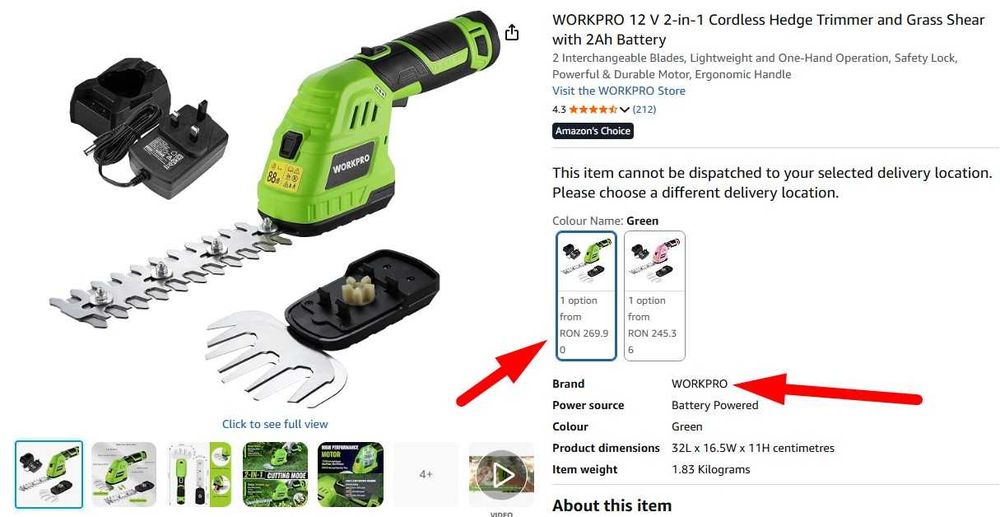 Trimmer 2 in 1 Gard Viu si Iarba, cu Acumulator, NOU