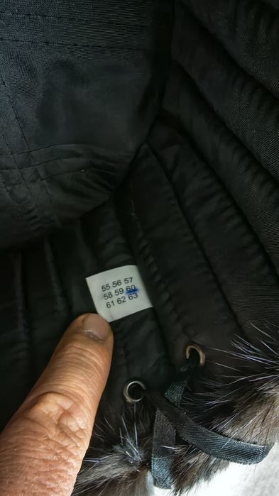 Норковая шапка, ушанка.