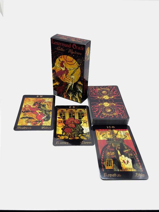 Карты Гадальные Оракулы Ленорман, Таро и Руны, размер 7х12см