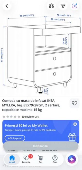 Pat Myllra 2 in 1 pentru bebeluș și toddler și masa de înfășat Myllra