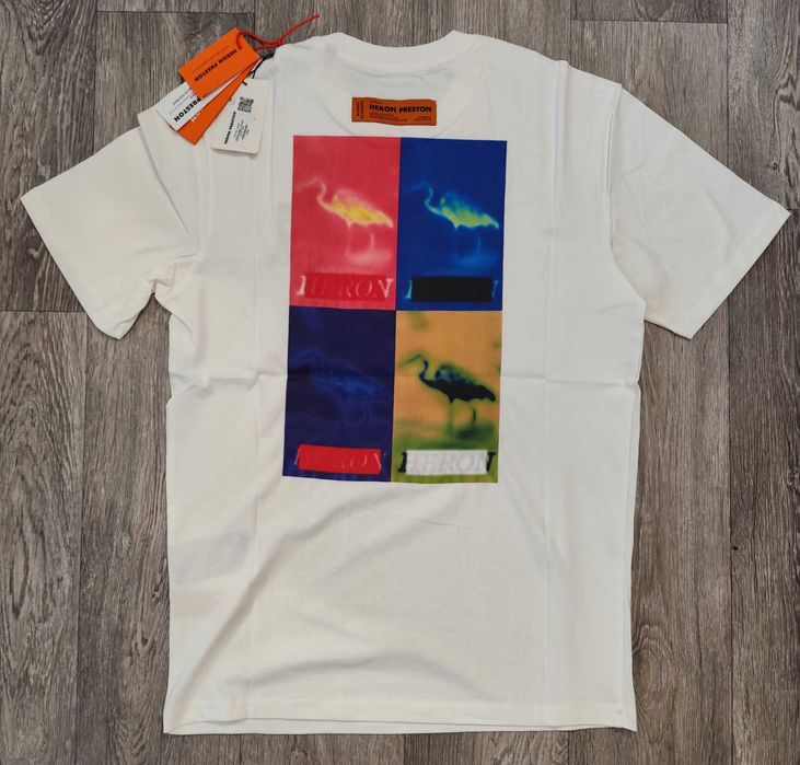 Нова мъжка тениска фланелка Heron Preston amiri 100% памук блуза