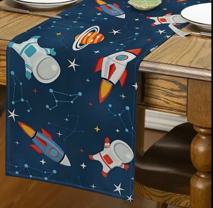 Парти украса за  втори рожден ден - космос ; Two the moon and back