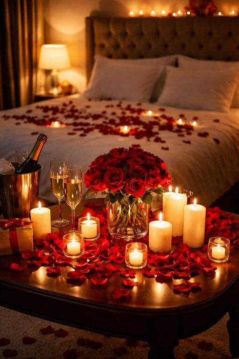 Лепестки роз на 14 февраля