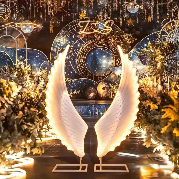 Decor Aripi decorative LED tip Inger pentru evenimente lumina calda 2 M design elegant