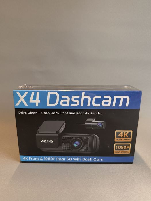 Dealazot X4 Dashcam 5G wifi 4K Fata+spate, sigilata