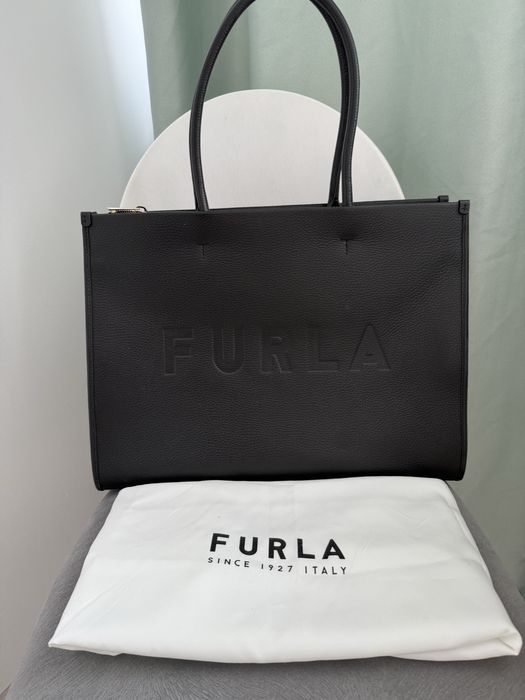 Geanta Furla shopper din piele Opportunity