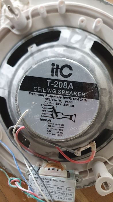 Звуковой калонка потолочный