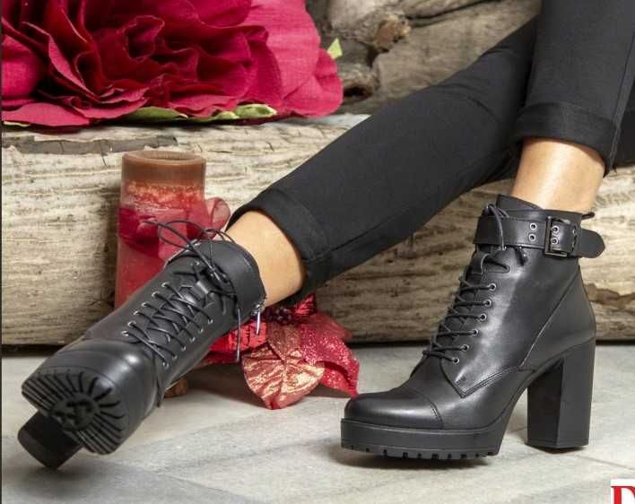 Ликвидация! Боти, естествена високо качество кожа, удобни и комфортни!