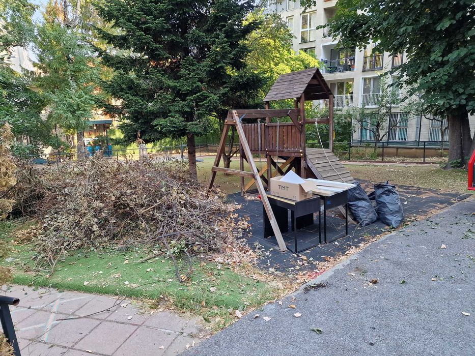 Дробилка за клони под наем с оператор – раздробяване на клони с диаметър до 15 см