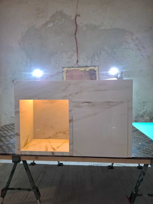 Мивка от гранитогрес . Шкаф с умивалник Луксозна мивка с шкаф