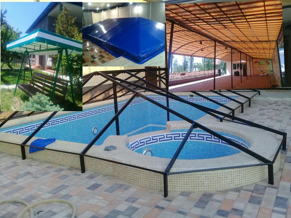 банер и баннер тент сотамиз бассен навес сетка бисетка установка кила
