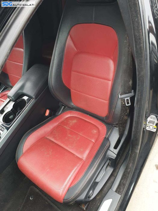Scaun Stanga Fata Sofer Piele Rosu Negru cu Incalzire Jaguar XE X760 2015 - 2020 [Q3636] [Q3637]