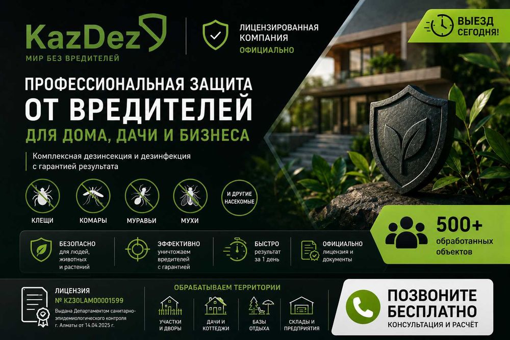 Обработка Дезинфекция Участка от Муравьев Клещи Тли и Других Насекомых