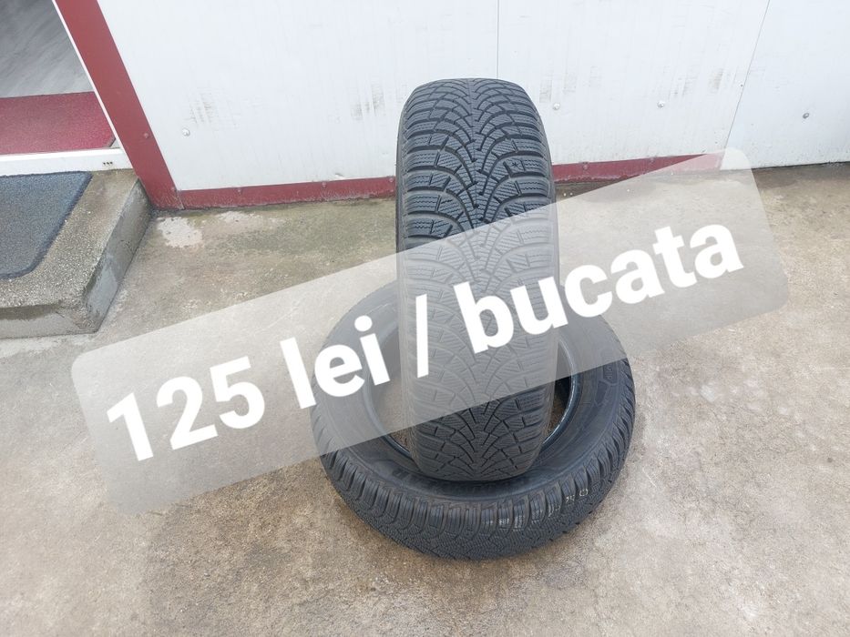 125 lei bucata! Doua anvelope M+S/IARNA 205 60 16 Goodyear! 7 mm