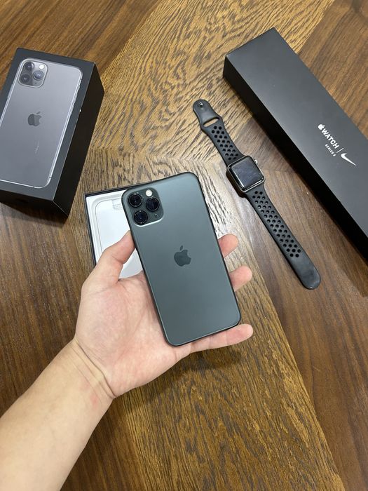 Iphone 11 pro 64gb, apple watch 3 series nike