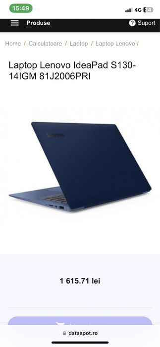 Vand sau schimb Laptop Lenovo SUPERSLIM