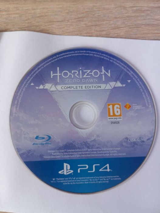 Продам Horizon Zero Dawn диск на ps4