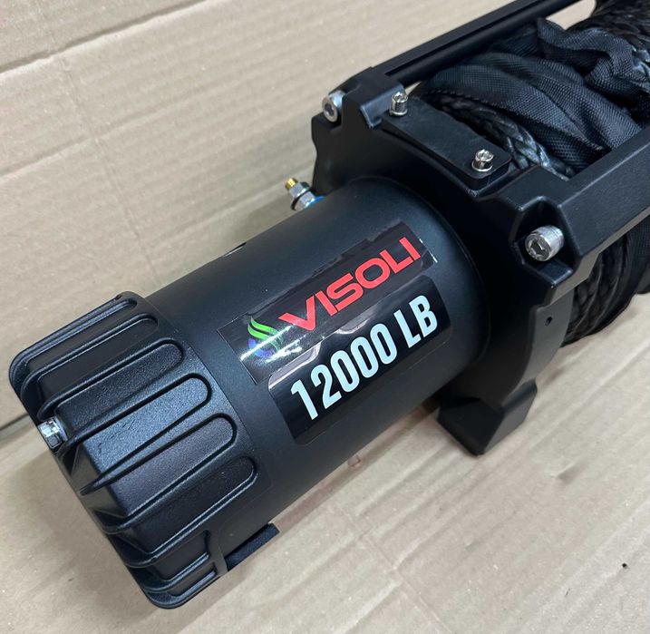 Troliu auto electric Visoli 7XD12.12000lbs sintetic si un raport 124:1