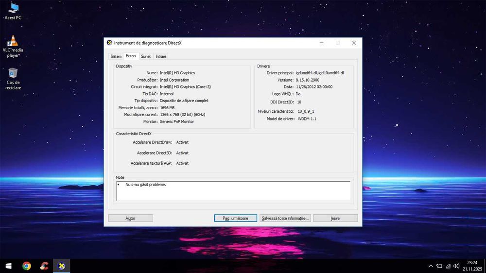 Vand Notebook Toshiba Quad i3/8GB DDR3/SSD 120GB/WiFi/W10 la 200lei
