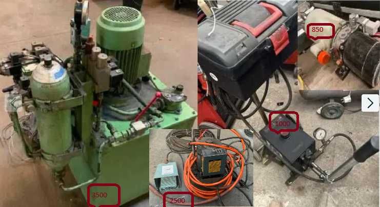 Instalatie hidraulica VREMAC 380v manuala si cilindru hidraulic