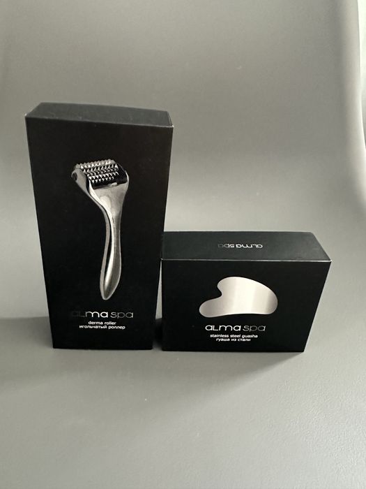 Almaspa Роллер и Гуаша для лица, для тканевых масок и массажа