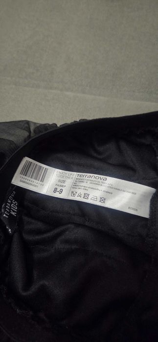 Fusta pentru fetite,marca Terranova,cu volane,marimea 8-9 ani,128-134,neagra,stare foarte buna