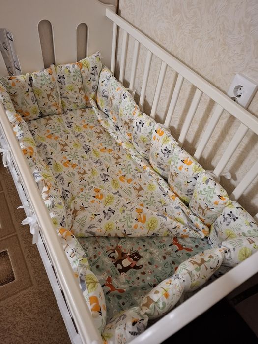 Бортики с одеялком + простынь на резинке