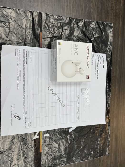 ЗАПЕЧАТАНИ Huawei FreeBuds 7i ANC Vivacom Гаранция до 2028 г. White