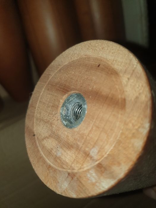 10ron bucata, picioare pentru pat, masuta, H23 cm, diametro 7 cm