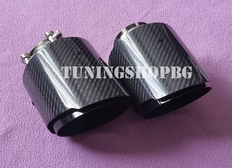 Спортен накрайник карбонов единичен 63 мм вход 114 мм изход