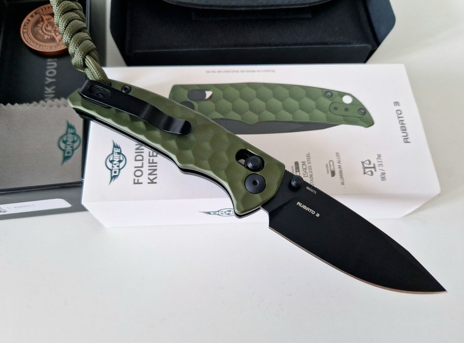 Cutit pliabil EDC Oknife Rubato 3, otel 154CM, rail lock, nou