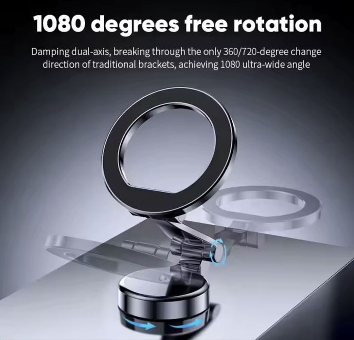 Suport auto magnetic telefon, rotatie 360