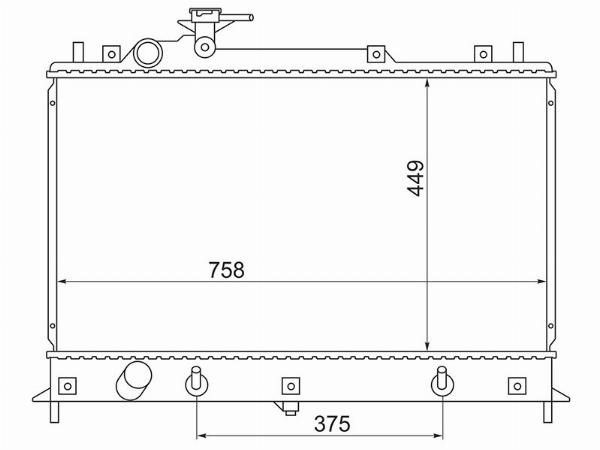 Радиатор  Mazda Cx-7