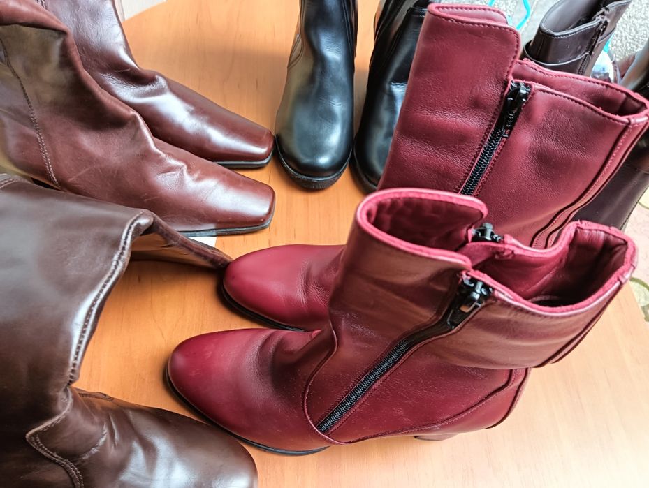 Cizme damă din piele naturală