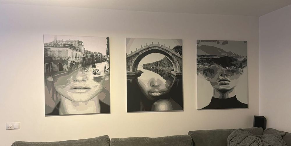 Set 3 Tablouri 80x100