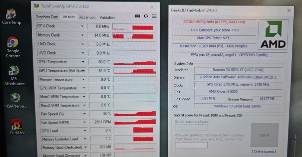 Unitate pc gaming jocuri Ryzen 5 5500 RX 5500 XT GDDR6