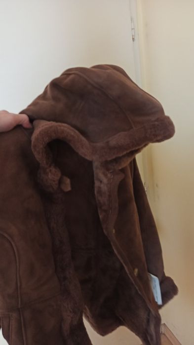 ПРОМО!Дамско кожено палто