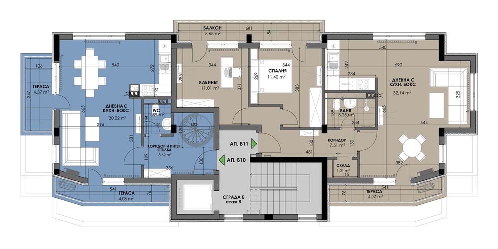 Продава се Четиристаен апартамент в София, Младост 4 - 173 кв.м за 1850 €/кв.м - Снимка #3