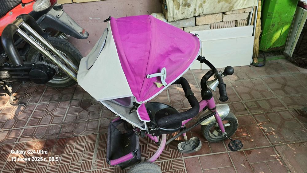 Продам детский велосипед-коляска!