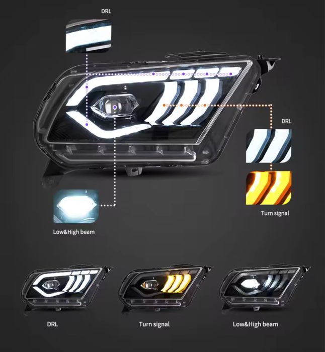 Комплект тунинг фарове Ford Mustang 2010-2014
