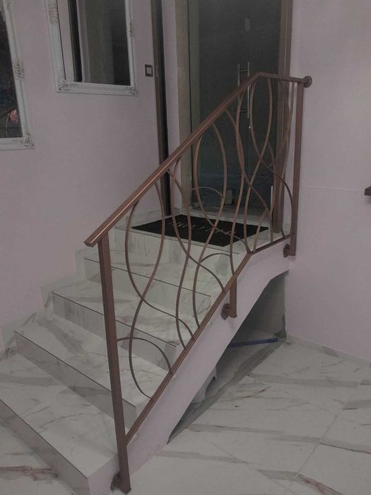 Парапети за стълбища и тераси от ковано желязо