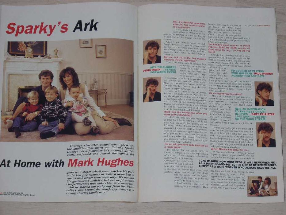 МАНЧЕСТЪР ЮНАЙТЕД официални клубни списания от 1993 и 1994 г. Пол Инс