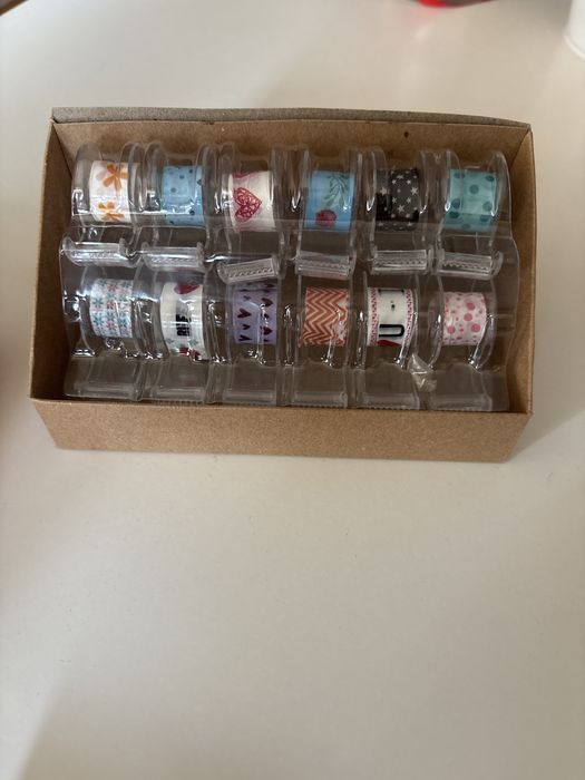 Комплект хоби материали - стикери, печати, тикса, цветна хартия