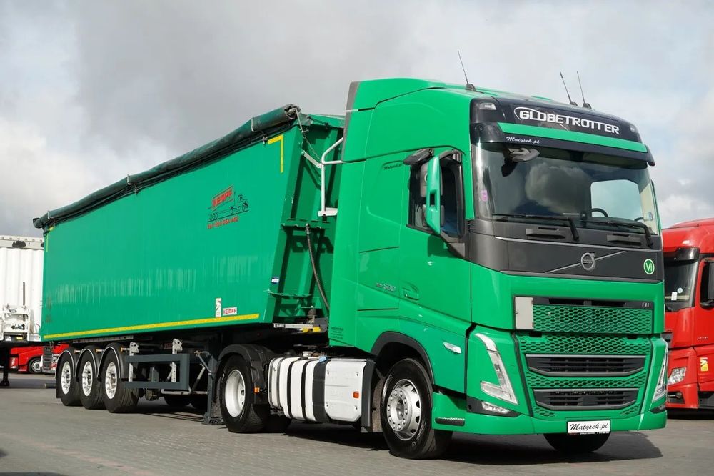 Volvo FH 500 / KIT / HIDRAULICĂ / RETARDER / I-SAVE / I-PARK COOL + BASCOLĂ KEMPF 60m3 / PUNȚĂ RIDICATĂ / 2021